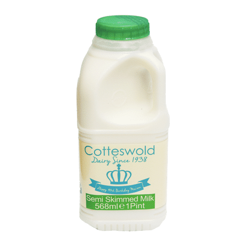 Semi Skimmed milk from Ripe London 1 pint