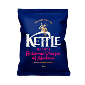 Kettle Sea Salt & Balsamic Vinegar Crisps 18 x 40g