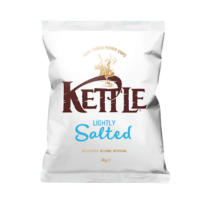 Kettle Lightly Salted Potato Crisps 18 x 40g