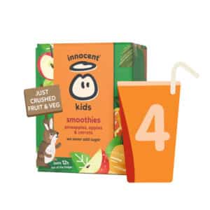 Innocent Kids Pineapples, Apples & Carrots Smoothie 4 x 150ml
